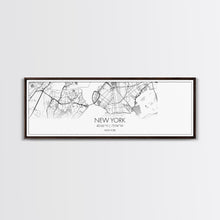 Load image into Gallery viewer, Panoramic New York City Map, New York Art, Map Print, Minimalist Wall Art, Canvas Art, Housewarming Gift, Street Map Art, Closing Gift
