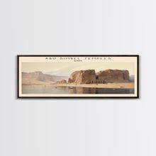 Carregar imagem no visualizador da galeria, Abu Simbel Temples Egypt Travel Poster Print, Framed Canvas Print, Egypt Travel Art, Wood Framed Art, Wall Hanging, Home Decor