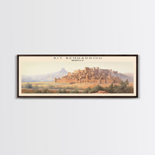 Carregar imagem no visualizador da galeria, Ait Benhaddou Travel Poster Print, Framed Canvas Wall Art, Metal Wall Art, Morocco art, Gift For Him, Travel Wall Art, Travel Lover Gift