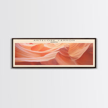 Load image into Gallery viewer, Antelope Canyon Travel Print Wall Art, Travel Poster Print, Retro Style Home Decor, Wall Hanging, Travel Gift Idea, Unique Metal Art