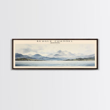 Load image into Gallery viewer, Beagle Channel Travel Poster Print, Framed Canvas Print, COUNTRY Travel Art, Wood Framed Art, Wall Hanging, Home Decor