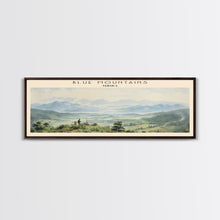 Load image into Gallery viewer, Blue Mountains Travel Print Wall Art, Travel Poster Print, Retro Style COUNTRY Home Decor, Wall Hanging, Travel Gift Idea, Unique Metal Art