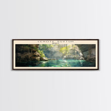 Cargar imagen en el visor de la galería, Cenote Suytun Travel Poster Print, Framed Canvas Wall Art, Metal Wall Art, COUNTRY art, Gift For Him, Travel Wall Art, Travel Lover Gift