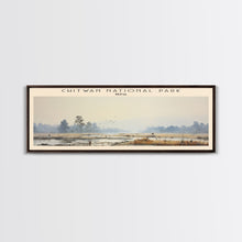 Cargar imagen en el visor de la galería, Chitwan National Park Travel Print Wall Art, Travel Poster Print, Retro Style COUNTRY Home Decor, Wall Hanging, Travel Gift Idea, Unique Metal Art