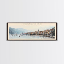 Cargar imagen en el visor de la galería, Cinque Terre Travel Poster Print, Framed Canvas Wall Art, Metal Wall Art, COUNTRY art, Gift For Him, Travel Wall Art, Travel Lover Gift