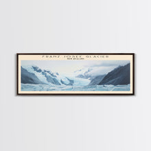Carregar imagem no visualizador da galeria, Franz Josef Glacier COUNTRY Travel Poster Print, Framed Canvas Print, COUNTRY Travel Art, Wood Framed Art, Wall Hanging, Home Decor