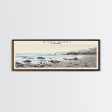 Load image into Gallery viewer, Glass Beach Travel Print Wall Art, Travel Poster Print, Retro Style COUNTRY Home Decor, Wall Hanging, Travel Gift Idea, Unique Metal Art