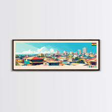 Carregar imagem no visualizador da galeria, Accra, Ghana Travel Poster Panoramic Canvas Print, Accra, Ghana Painting, Ghana Art, Accra Travel Art, Guest Room Painting