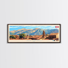 Carregar imagem no visualizador da galeria, Ayacucho, Peru Panoramic Travel Poster Canvas Print, Ayacucho, Peru Painting, Peru Art, Ayacucho Travel Art, Guest Room Painting