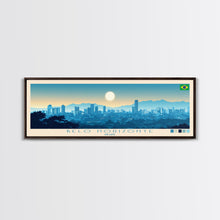 Load image into Gallery viewer, Belo Horizonte, Brazil Panoramic Travel Poster Canvas Print, Belo Horizonte, Brazil Painting, Brazil Art, Belo Horizonte Travel Art, Guest Room Painting