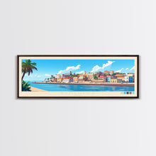 Load image into Gallery viewer, Benguela, Angola Panoramic Travel Poster Canvas Print, Benguela, Angola Painting, Angola Art, Benguela Panoramic Travel Art, Travel Painting