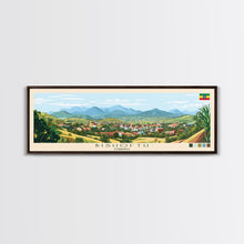 Load image into Gallery viewer, Bishoftu, Ethiopia Panoramic Travel Poster Canvas Print, Bishoftu, Ethiopia Painting, Ethiopia Art, Bishoftu Panoramic Travel Art, Travel Painting