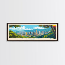 Carregar imagem no visualizador da galeria, Bucaramanga, Colombia Panoramic Travel Poster Canvas Print, Bucaramanga, Colombia Painting, Colombia Art, Bucaramanga Travel Art, Guest Room Painting