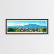 Carregar imagem no visualizador da galeria, Bujumbura, Burundi Panoramic Travel Poster Canvas Print, Bujumbura, Burundi Painting, Burundi Art, Bujumbura Travel Art, Guest Room Painting