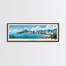 Carregar imagem no visualizador da galeria, Busan, South Korea Travel Poster Panoramic Canvas Print, Busan, South Korea Painting, South Korea Art, Busan Travel Art, Guest Room Painting
