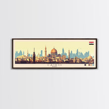 Carregar imagem no visualizador da galeria, Cairo, Egypt Panoramic Travel Poster Canvas Print, Cairo, Egypt Painting, Egypt Art, Cairo Panoramic Travel Art, Travel Painting
