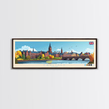 Carregar imagem no visualizador da galeria, Carlisle, England Travel Poster Panoramic Canvas Print, Carlisle, England Painting, England Art, Carlisle Travel Art, Guest Room Painting