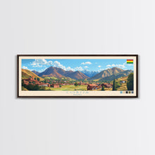 Cargar imagen en el visor de la galería, Cobija, Bolivia Panoramic Travel Poster Canvas Print, Cobija, Bolivia Painting, Bolivia Art, Cobija Travel Art, Guest Room Painting