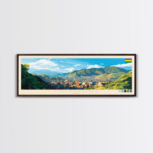 Load image into Gallery viewer, Cochabamba, Bolivia Panoramic Travel Poster Canvas Print, Cochabamba, Bolivia Painting, Bolivia Art, Cochabamba Travel Art, Living Room Painting