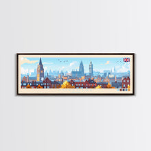 Load image into Gallery viewer, Coventry, England Travel Poster Panoramic Canvas Print, Coventry, England Painting, England Art, Coventry Travel Art, Guest Room Painting