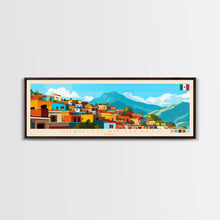 Load image into Gallery viewer, Cuautitlan Izcalli, Mexico Panoramic Travel Poster Canvas Print, Cuautitlan Izcalli, Mexico Painting, Mexico Art, Cuautitlan Izcalli Panoramic Travel Art, Travel Painting