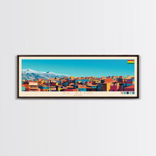 Load image into Gallery viewer, El Alto, Bolivia Panoramic Travel Poster Canvas Print, El Alto, Bolivia Painting, Bolivia Art, El Alto Panoramic Travel Art, Travel Painting