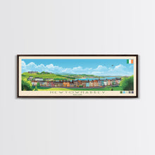Load image into Gallery viewer, Newtownabbey, Ireland Panoramic Travel Poster Canvas Print, Newtownabbey, Ireland Painting, Ireland Art, Newtownabbey Travel Art, Living Room Painting