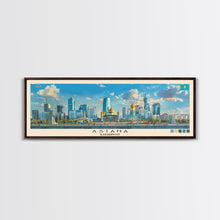 Carregar imagem no visualizador da galeria, Astana, Kazakhstan Panoramic Canvas Print, Astana, Kazakhstan Painting, Kazakhstan Art, Astana Travel Poster, Travel Art, Vacation Gift