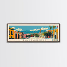 Carregar imagem no visualizador da galeria, Aguascalientes, Mexico Panoramic Canvas Print, Aguascalientes, Mexico Painting, Mexico Art, Aguascalientes Travel Poster, Travel Art, Guest Room Painting