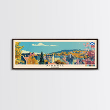 Carregar imagem no visualizador da galeria, Airdrie, Scotland Panoramic Canvas Print, Airdrie, Scotland Painting, Scotland Art, Airdrie Travel Poster, Travel Art, Living Room Painting