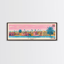 Load image into Gallery viewer, Asyut, Egypt Panoramic Canvas Print, Asyut, Egypt Painting, Egypt Art, Asyut Travel Poster, Travel Art, Guest Room Painting