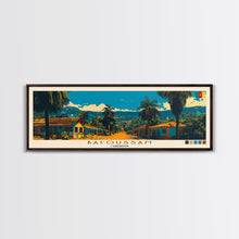 Carregar imagem no visualizador da galeria, Bafoussam, Cameroon Panoramic Canvas Print, Bafoussam, Cameroon Painting, Cameroon Art, Bafoussam Travel Poster, Travel Art, Living Room Painting
