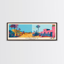 Load image into Gallery viewer, Banfora, Burkina Faso Panoramic Canvas Print, Banfora, Burkina Faso Painting, Burkina Faso Art, Banfora Travel Poster, Travel Art, Guest Room Painting