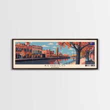 Load image into Gallery viewer, Bendigo, Australia Panoramic Canvas Print, Bendigo, Australia Painting, Australia Art, Bendigo Travel Poster, Travel Art, Guest Room Painting