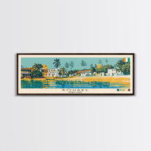 Load image into Gallery viewer, Bouake, Ivory Coast Panoramic Canvas Print, Bouake, Ivory Coast Painting, Ivory Coast Art, Bouake Travel Poster, Travel Art, Guest Room Painting