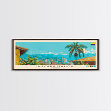 Carregar imagem no visualizador da galeria, Bucaramanga, Colombia Panoramic Canvas Print, Bucaramanga, Colombia Painting, Colombia Art, Bucaramanga Travel Poster, Travel Art, Guest Room Painting