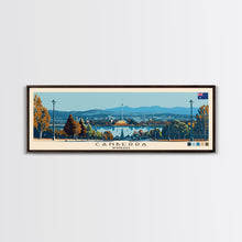 Carregar imagem no visualizador da galeria, Canberra, Australia Panoramic Canvas Print, Canberra, Australia Painting, Australia Art, Canberra Travel Poster, Travel Art, Guest Room Painting