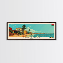 Carregar imagem no visualizador da galeria, Cape Coast, Ghana Panoramic Canvas Print, Cape Coast, Ghana Painting, Ghana Art, Cape Coast Travel Poster, Travel Art, Living Room Painting