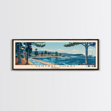 Cargar imagen en el visor de la galería, Central Coast, Australia Panoramic Canvas Print, Central Coast, Australia Painting, Australia Art, Central Coast Travel Poster, Travel Art, Vacation Gift