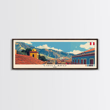 Cargar imagen en el visor de la galería, Chiclayo, Peru Panoramic Canvas Print, Chiclayo, Peru Painting, Peru Art, Chiclayo Travel Poster, Travel Art, Guest Room Painting