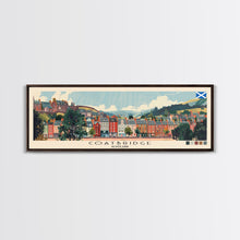 Cargar imagen en el visor de la galería, Coatbridge, Scotland Panoramic Canvas Print, Coatbridge, Scotland Painting, Scotland Art, Coatbridge Travel Poster, Travel Art, Guest Room Painting