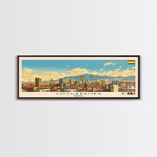 Load image into Gallery viewer, Cochabamba, Bolivia Panoramic Canvas Print, Cochabamba, Bolivia Painting, Bolivia Art, Cochabamba Travel Poster, Travel Art, Living Room Painting
