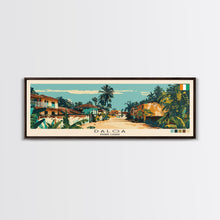 Load image into Gallery viewer, Daloa, Ivory Coast Panoramic Canvas Print, Daloa, Ivory Coast Painting, Ivory Coast Art, Daloa Travel Poster, Travel Art, Living Room Painting