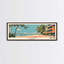 Load image into Gallery viewer, Darwin, Australia Panoramic Canvas Print, Darwin, Australia Painting, Australia Art, Darwin Travel Poster, Travel Art, Housewarming Gift