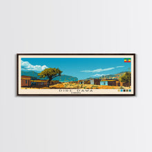 Load image into Gallery viewer, Dire Dawa, Ethiopia Panoramic Canvas Print, Dire Dawa, Ethiopia Painting, Ethiopia Art, Dire Dawa Travel Poster, Travel Art, Vacation Gift