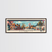 Load image into Gallery viewer, Doncaster, England Panoramic Canvas Print, Doncaster, England Painting, England Art, Doncaster Travel Poster, Travel Art, Guest Room Painting