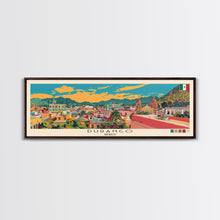Load image into Gallery viewer, Durango, Mexico Panoramic Canvas Print, Durango, Mexico Painting, Mexico Art, Durango Travel Poster, Travel Art, Guest Room Painting