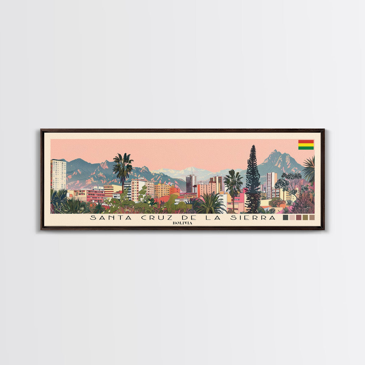 Santa Cruz de la Sierra, Bolivia Panoramic Canvas Print, Santa Cruz de