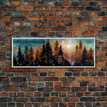 Carregar imagem no visualizador da galeria, Abstract Painting Of A Forest Fire, Canvas Print, Framed Canvas Art, Living Room Decor, Above Sofa Painting, Centerpiece Art