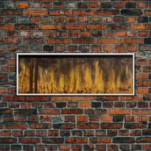 Carregar imagem no visualizador da galeria, Forest On Fire, Yellow Flames Wall Decor, Extra Large Wall Art, Wall Decor, Framed Canvas Print, Panoramic, Wall Art, Canvas Print